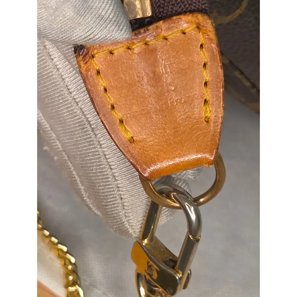 Louis Vuitton Monogram Pochette Accessoires AR1907 Shoulder Bag LV Monogram